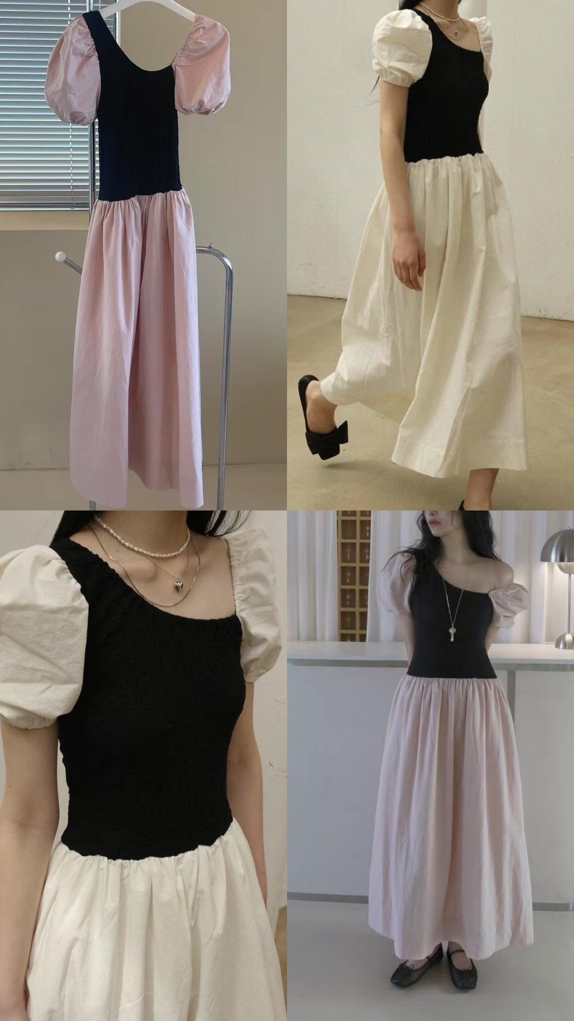 5PO 夏季打卡裙系列|0525083 One shoulder Puff sleeve dress
