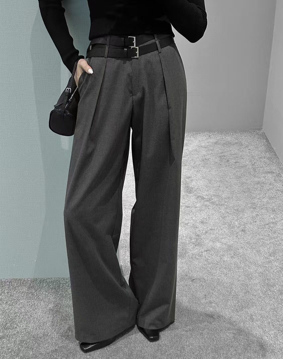 3 PO |0325048 Classy trousers ( with belts)