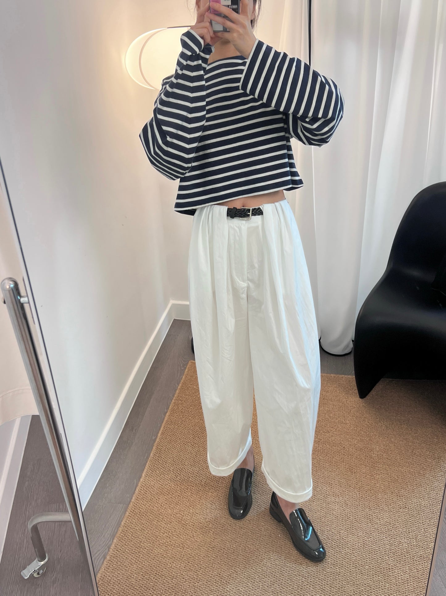 5PO |0525073 2色自留🥨 短版條子Tee