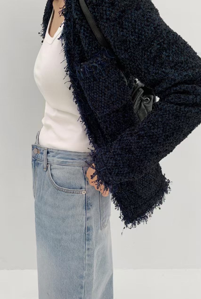 3 PO 推介自留款|0325038 Tweed花尼修腰Cardigan