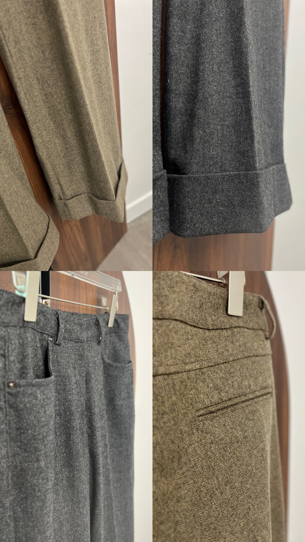 12PO 長腿神褲| 1224144 Herringbone cuffed trousers