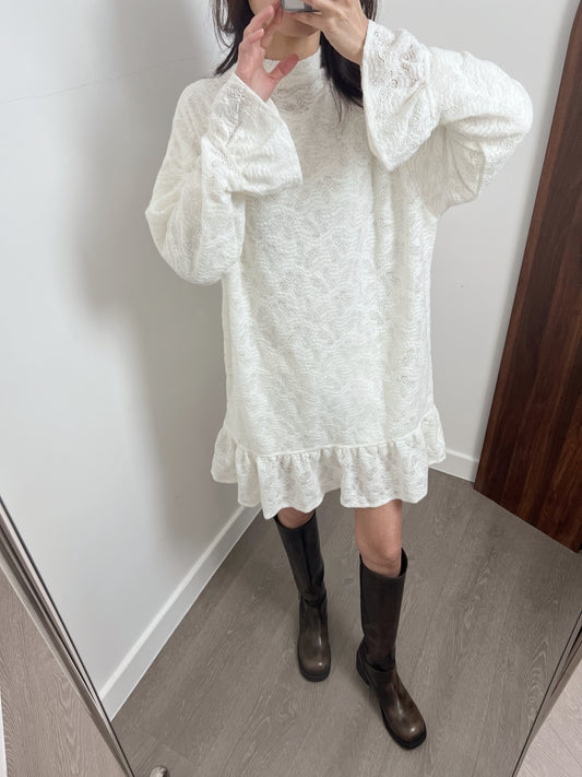 JanPO New Year’s Capsule  |  0125013 Ruffled lace dress (無內裡布）