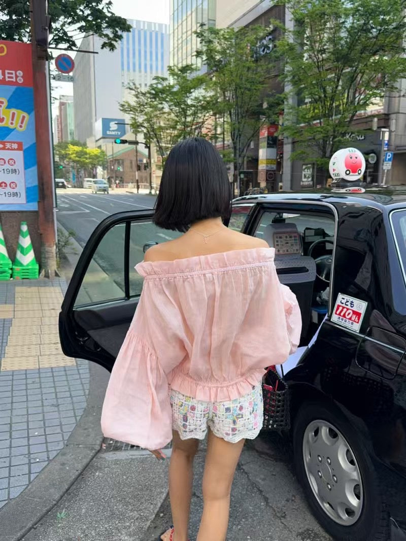 5PO 漂亮🤍美感款|0525081 One shoulder blouse