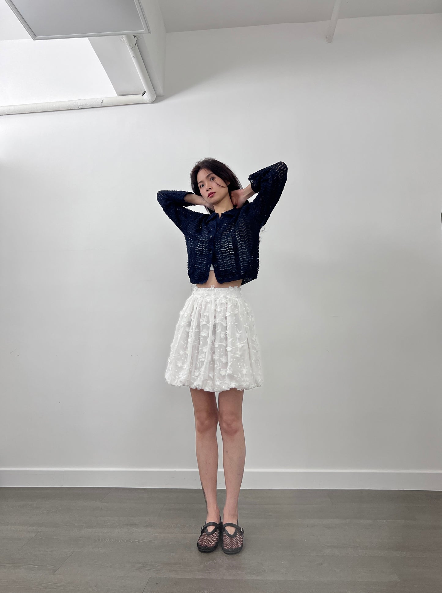 5PO |0525074 2025 Trend 🎈立體花朵Balloon mini skirt