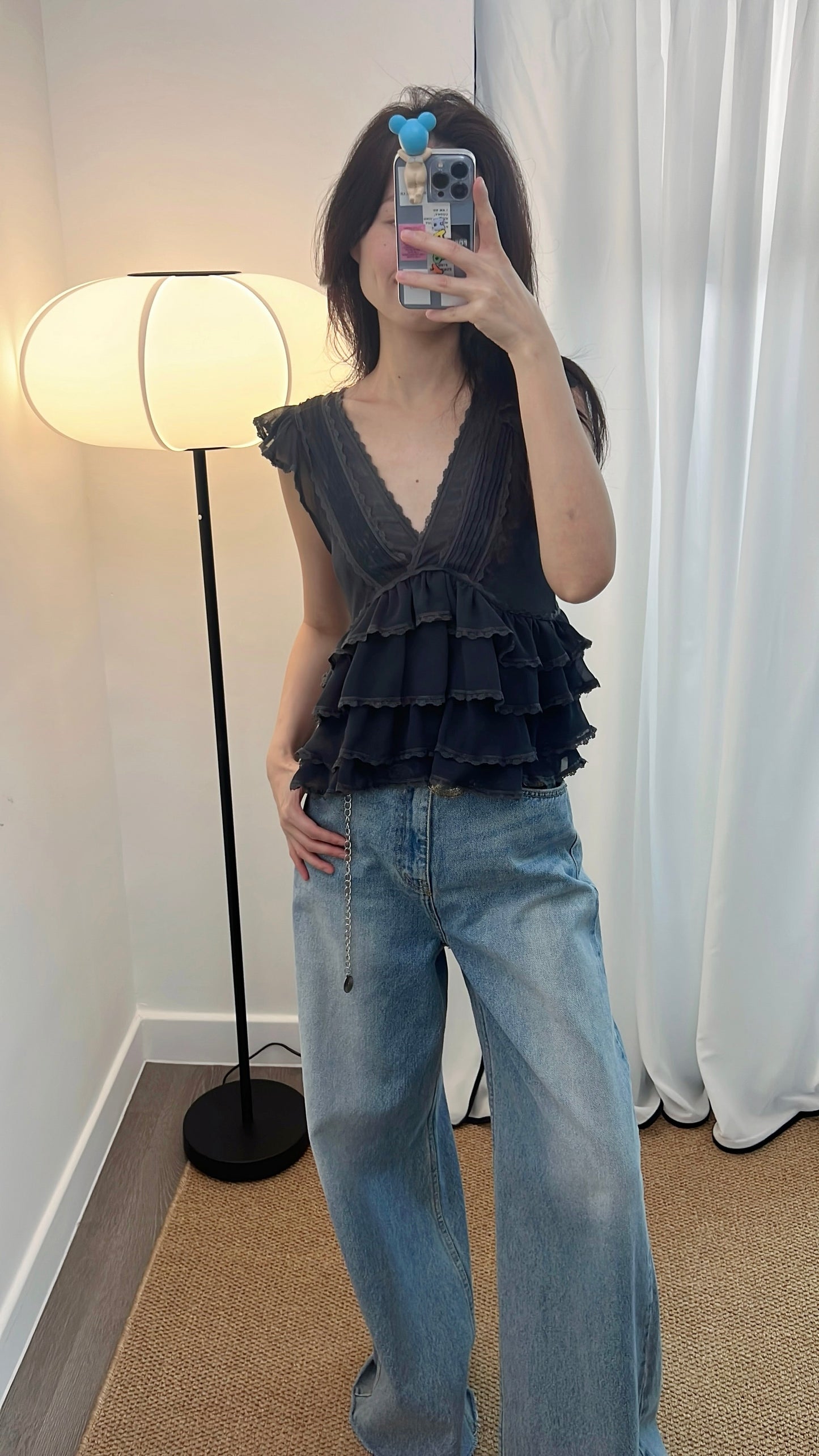 5PO
  超級熱賣款|0525086 美感飄逸Ruffles top