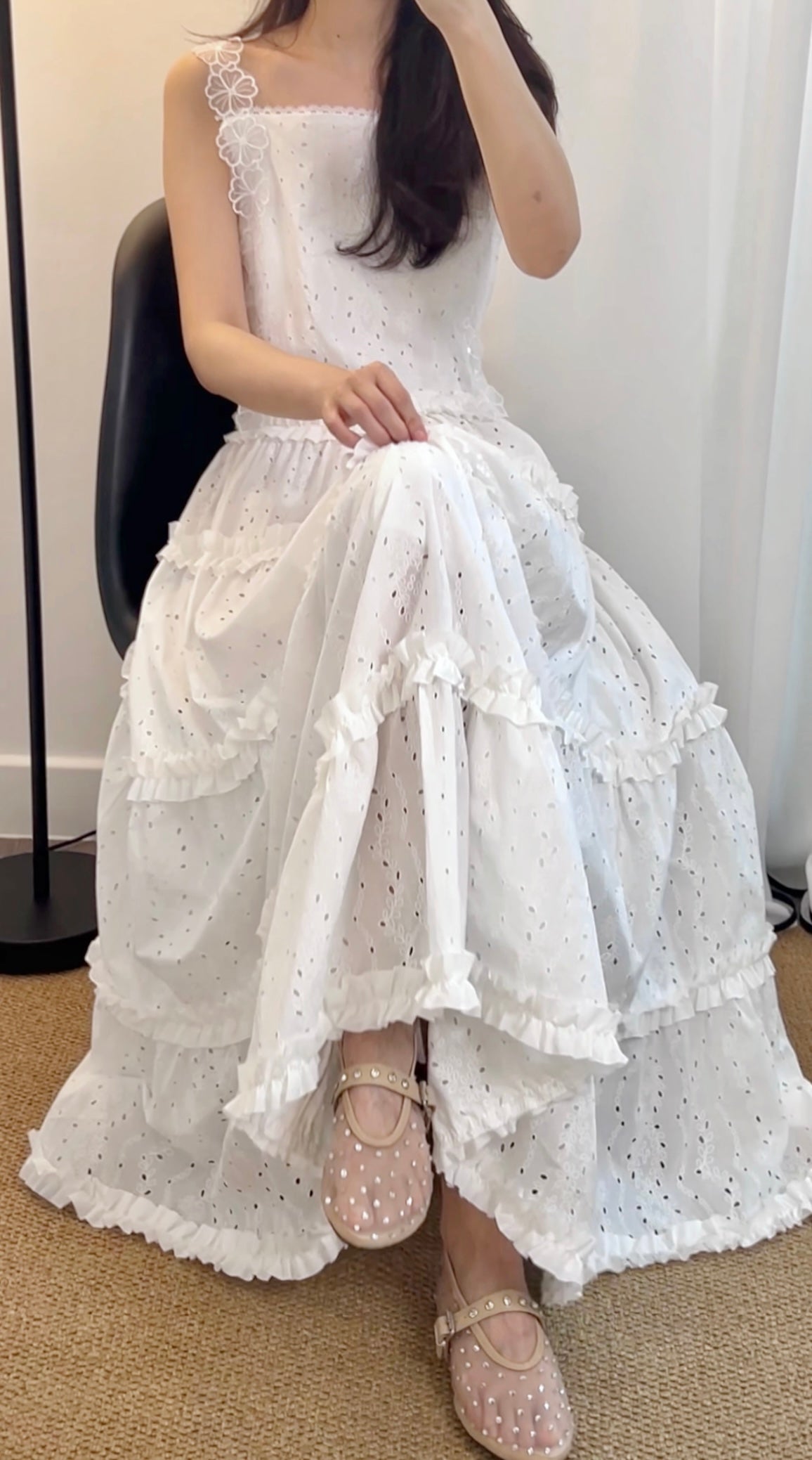 5PO 夏日氛圍 |0525090 Twirl worthy lace dress