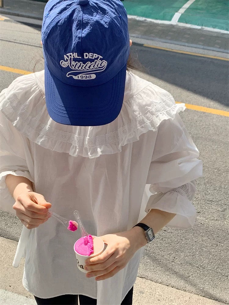 PreAW 孔孝真style ｜0824AW06 Ruffled blouse