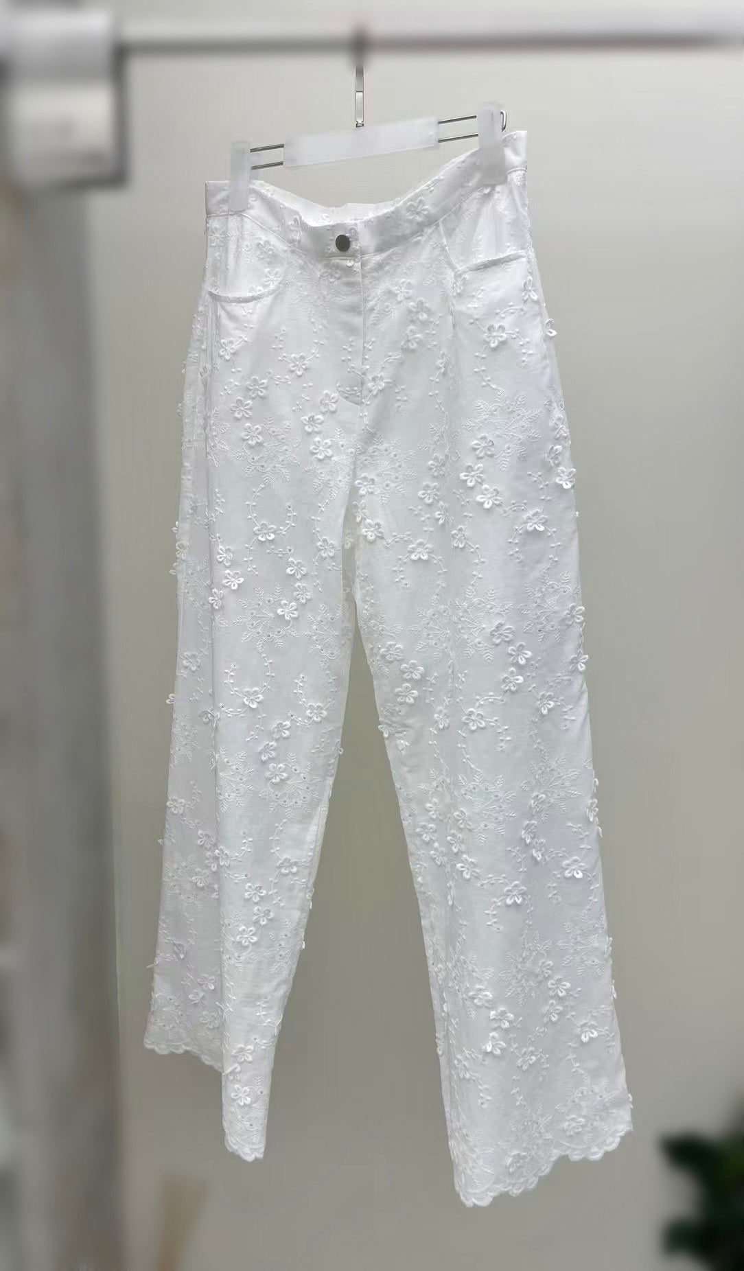 6PO 夏日浪漫🫧 | 06250115 立體花朵喱士長褲(中腰）