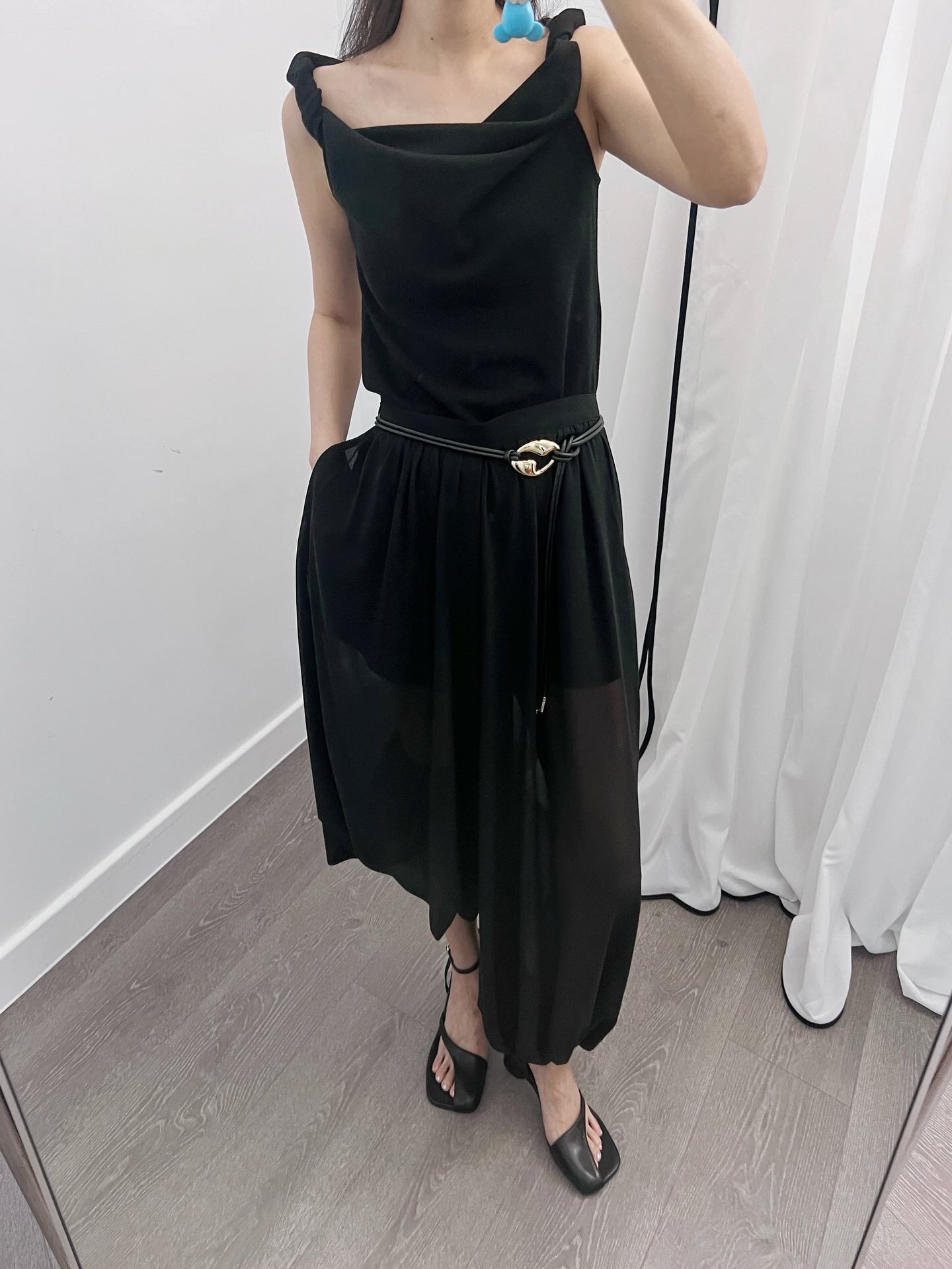 6PO 25Trend ｜06250111 Chiffon Aladdin pants