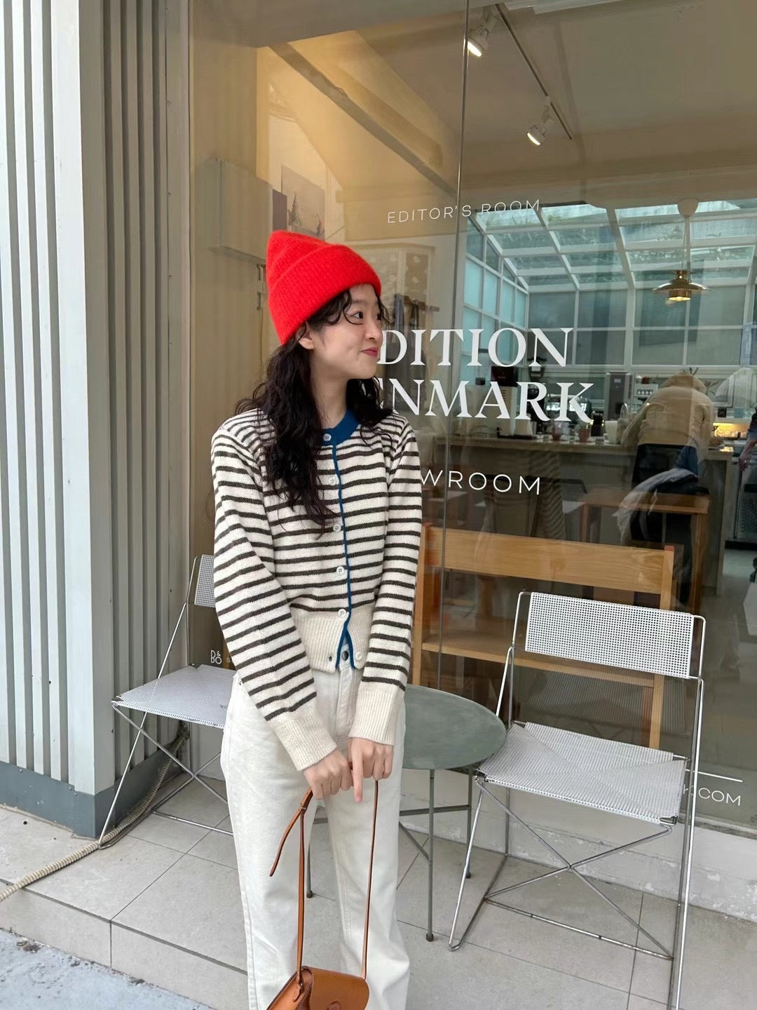 2PO 自留|  0225021 條子cardigan