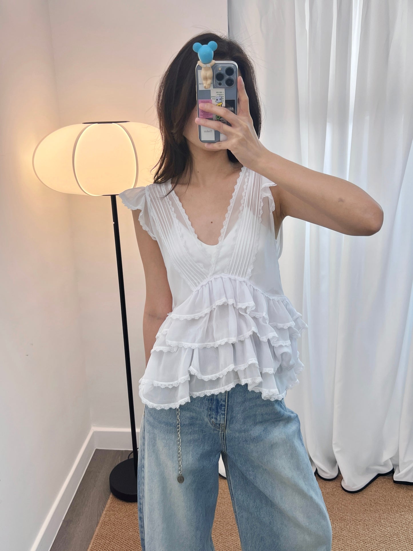 5PO
  超級熱賣款|0525086 美感飄逸Ruffles top