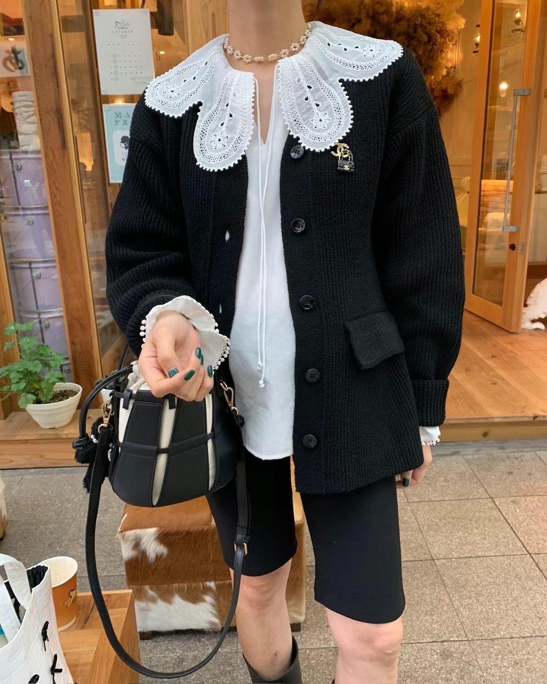 12PO 熱賣復活上架| 1224149 Lace Collar blouses