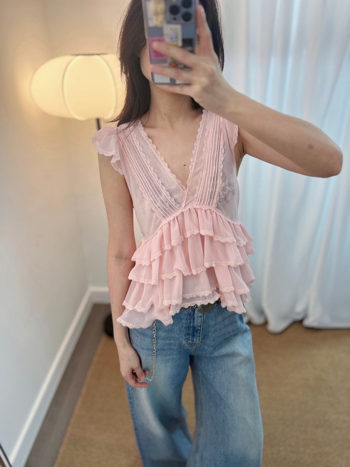 5PO
  超級熱賣款|0525086 美感飄逸Ruffles top