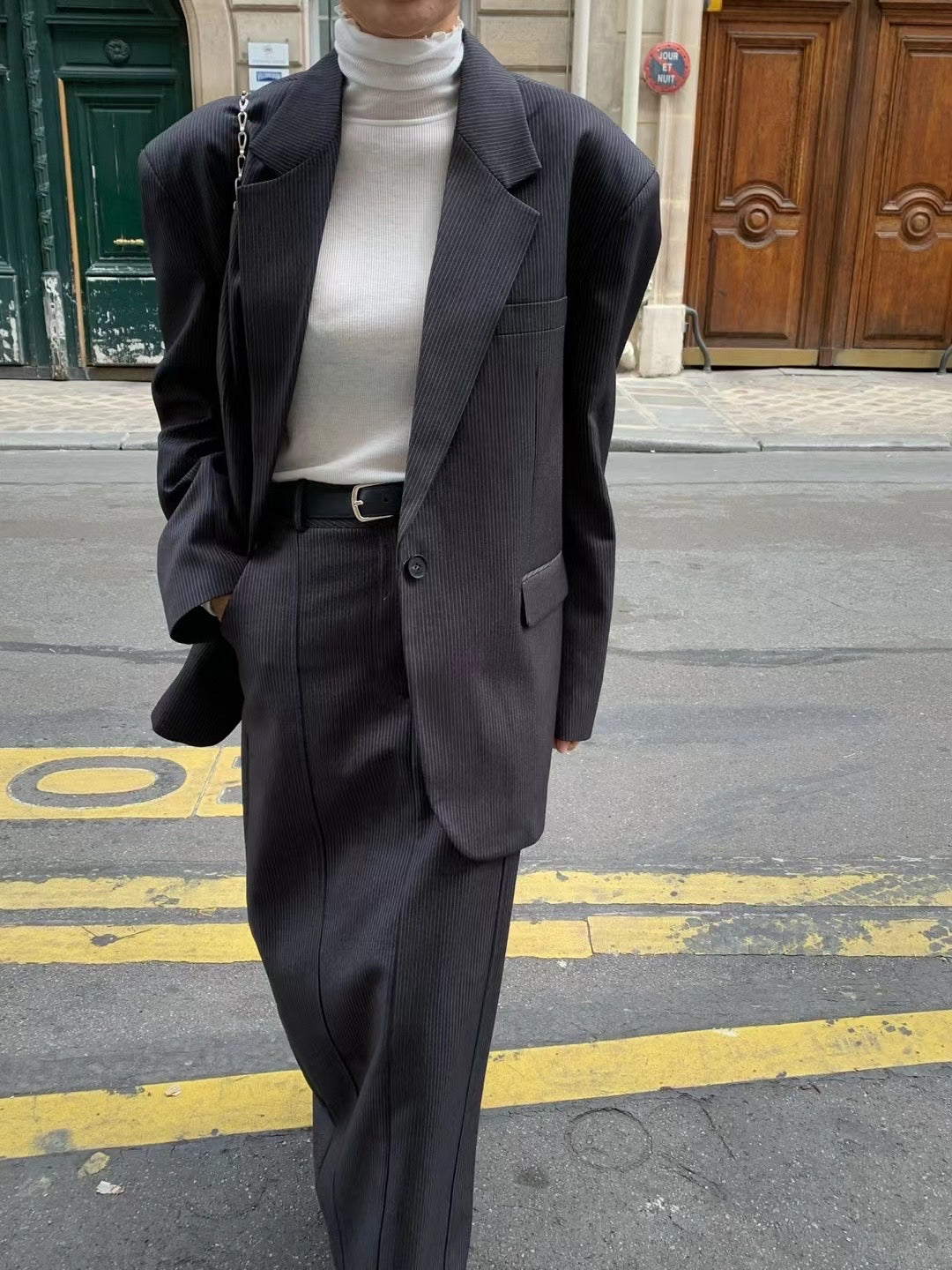 Sold out 立秋PO No.23 歐美街拍大熱 Boxy fit oversized blazer