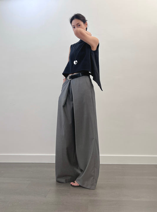 7PO | 07250134 燕尾開叉back less top （棉質）
