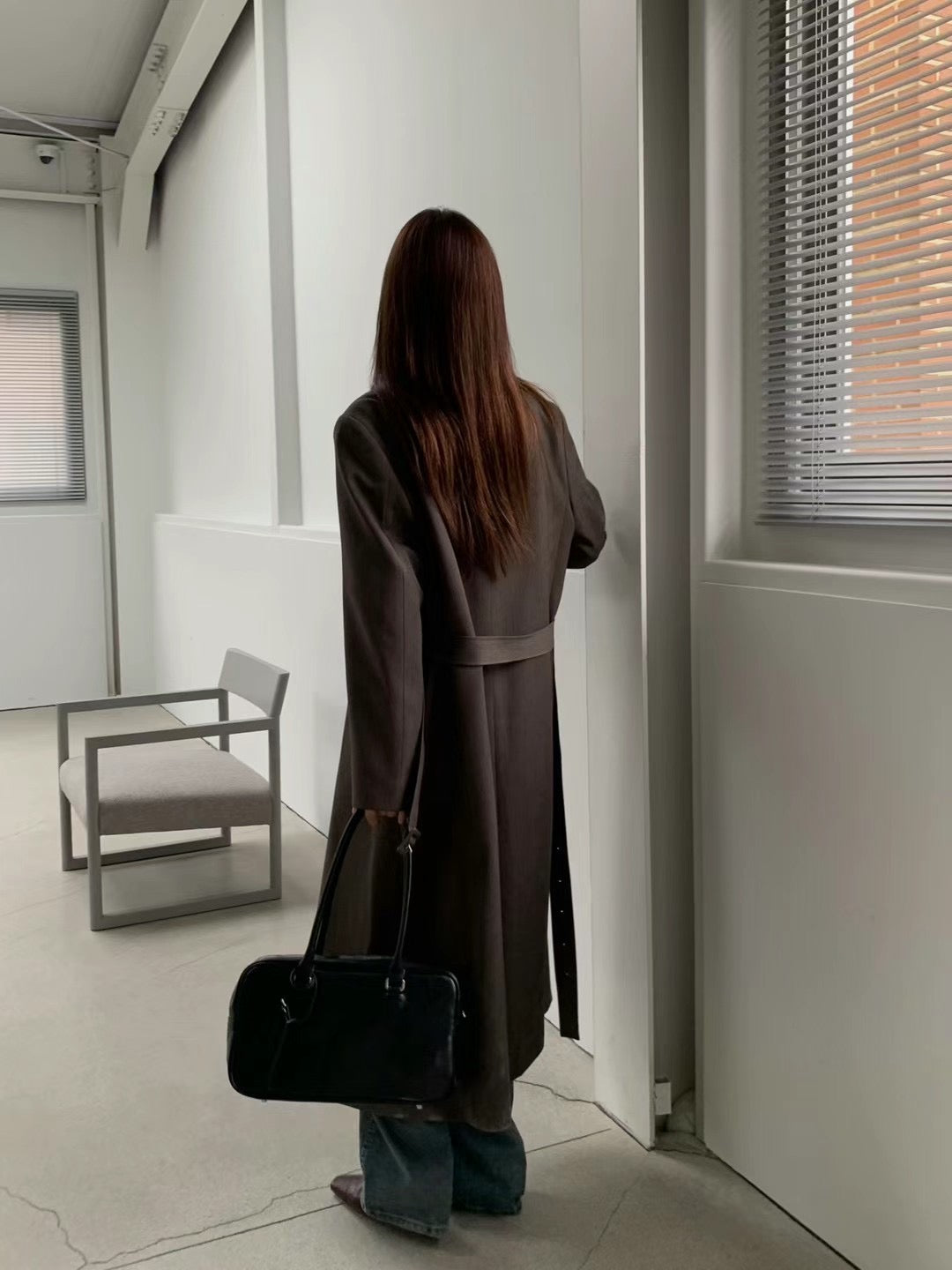PreAW Classy｜0824AW11 長版西裝外套 (連布帶）