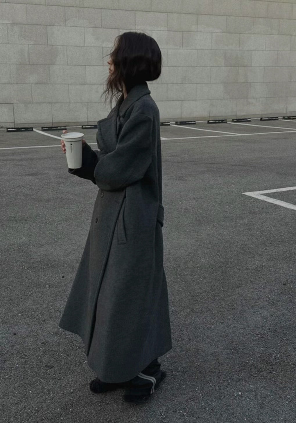 11月PO 24FW流行｜ 1124126 Double breasted Merino wool coat