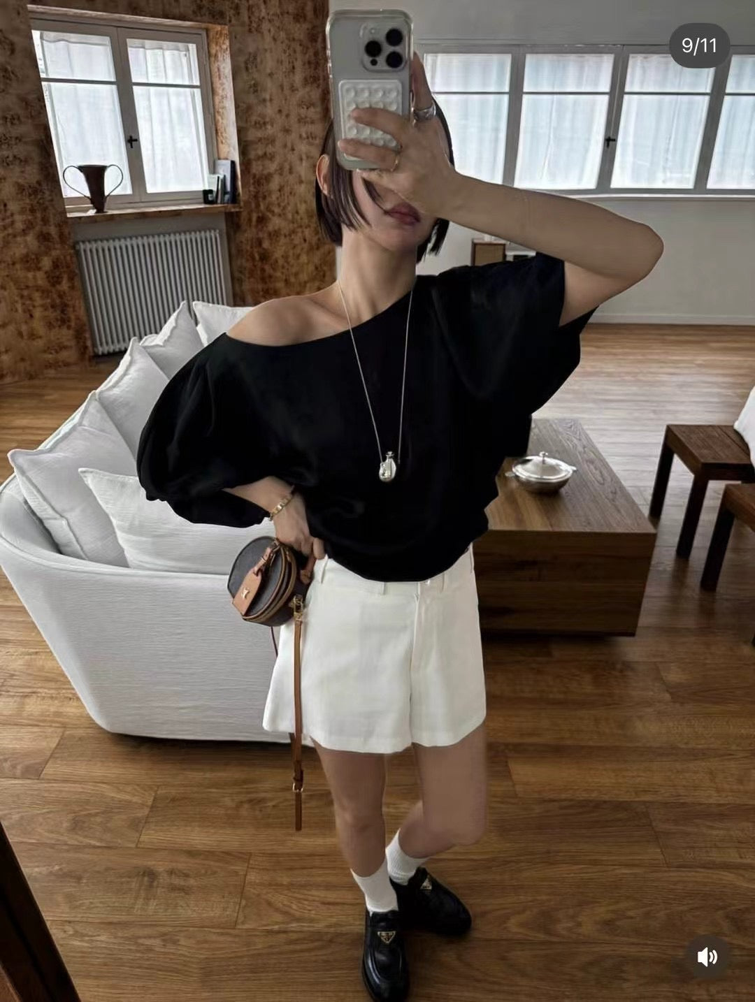 6PO 設計感系列 | 06250122 Satin Puffy top