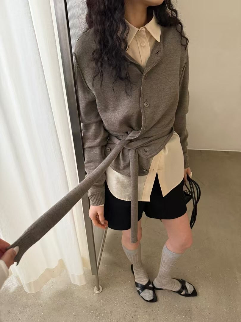 2PO 自留 |  0225023 綁帶cardigan