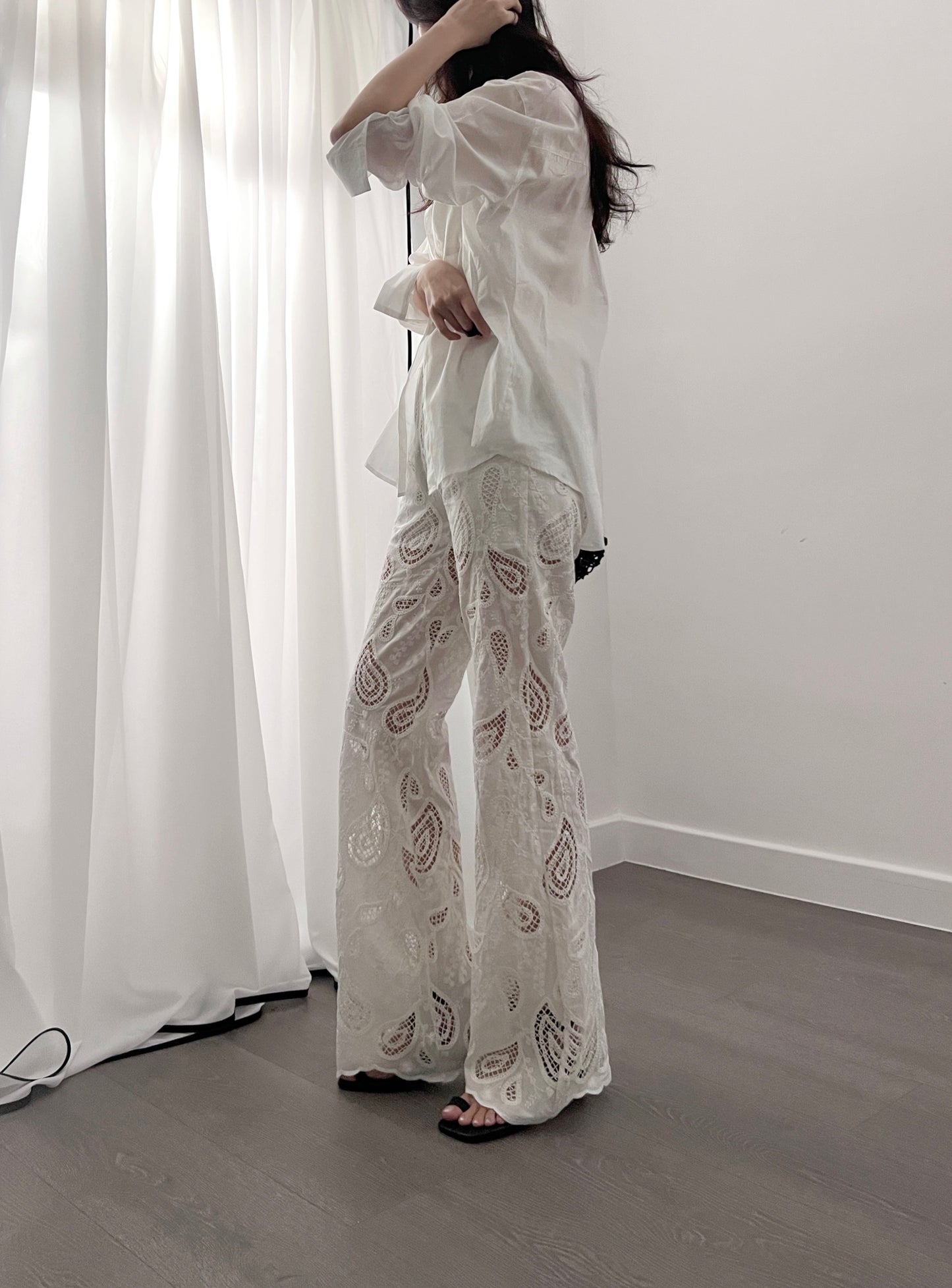 6PO 自留款 ｜06250127   Paisley lace pants