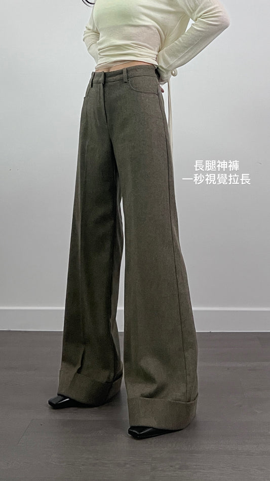 12PO 長腿神褲| 1224144 Herringbone cuffed trousers