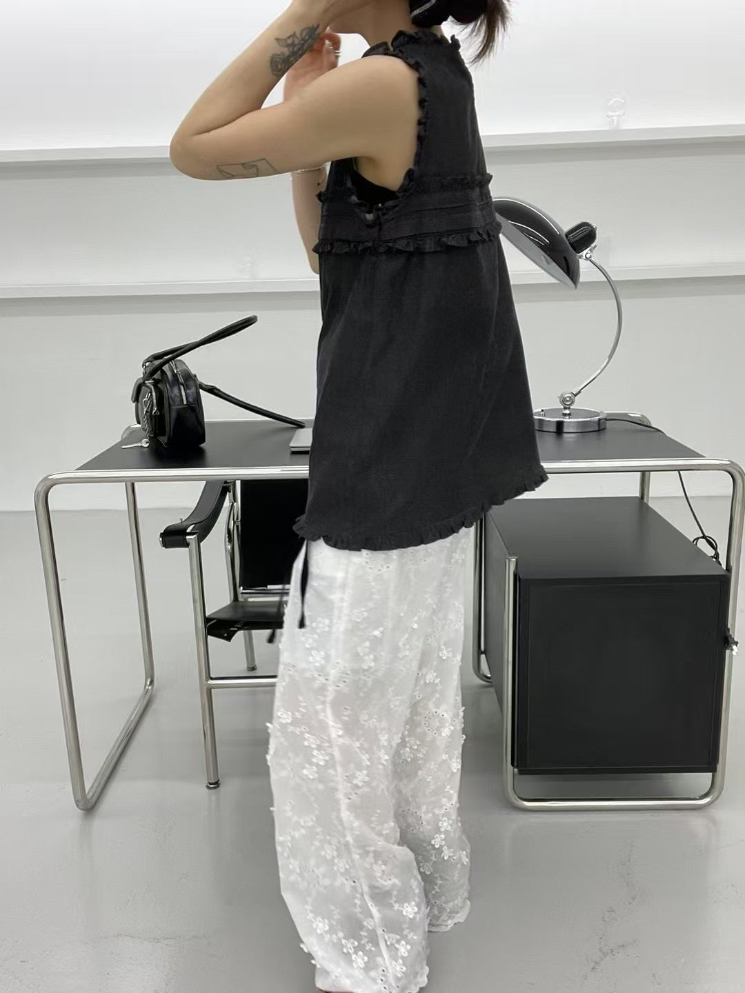 6PO 夏日浪漫🫧 | 06250115 立體花朵喱士長褲(中腰）