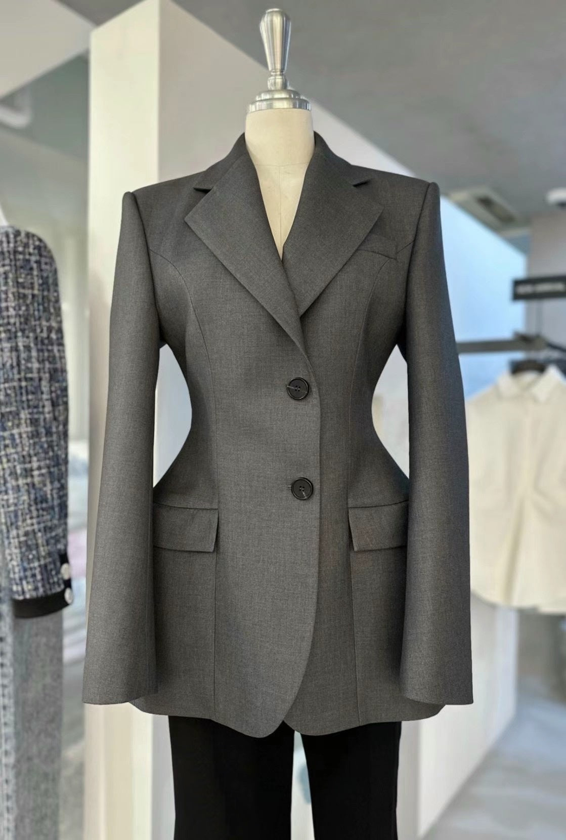 復活款 9月PO No.15 高質意大利布料wool+Silk 修腰西裝