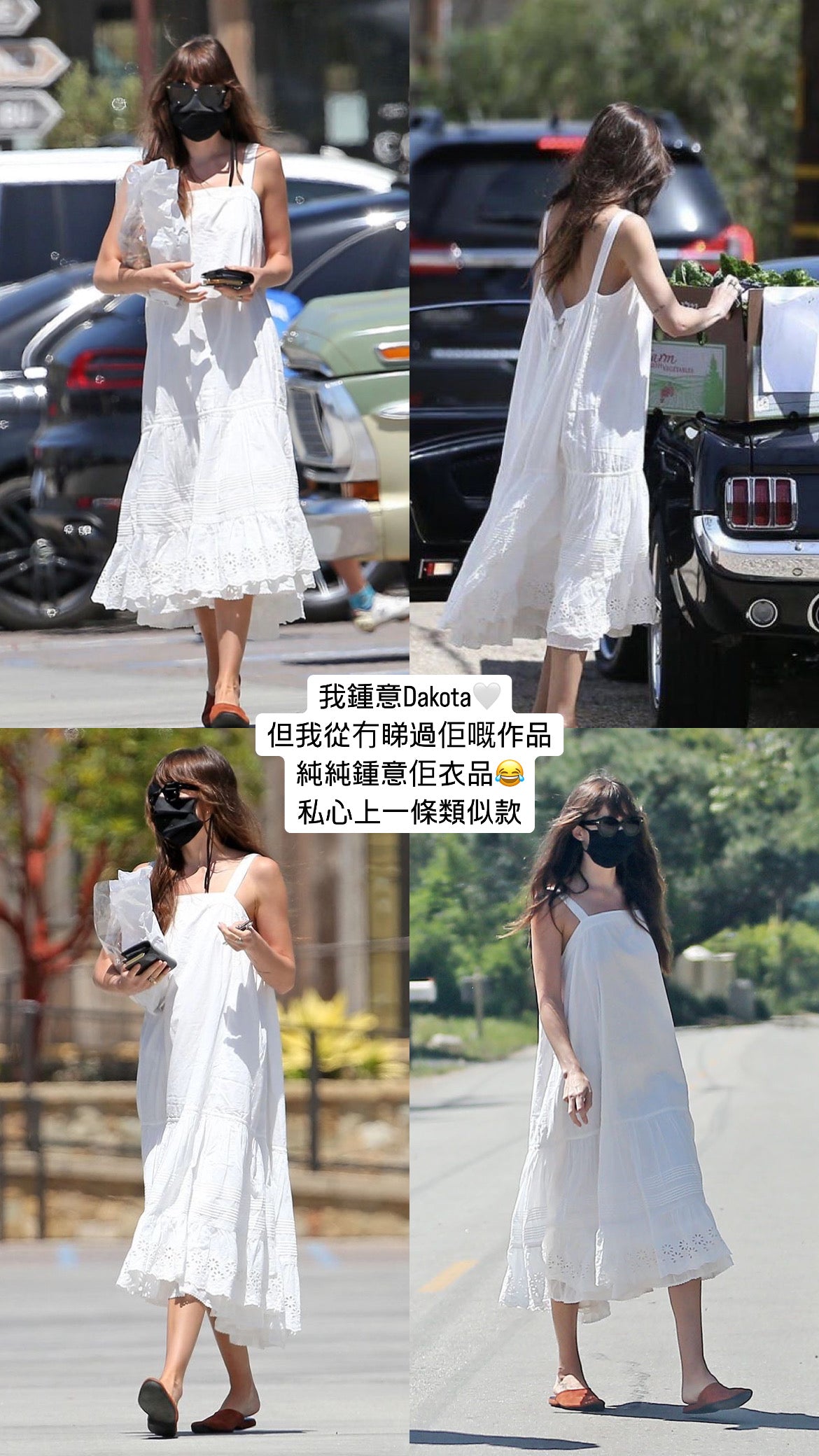 6PO 私心款｜06250103 年年都可以穿的白色喱士連身裙