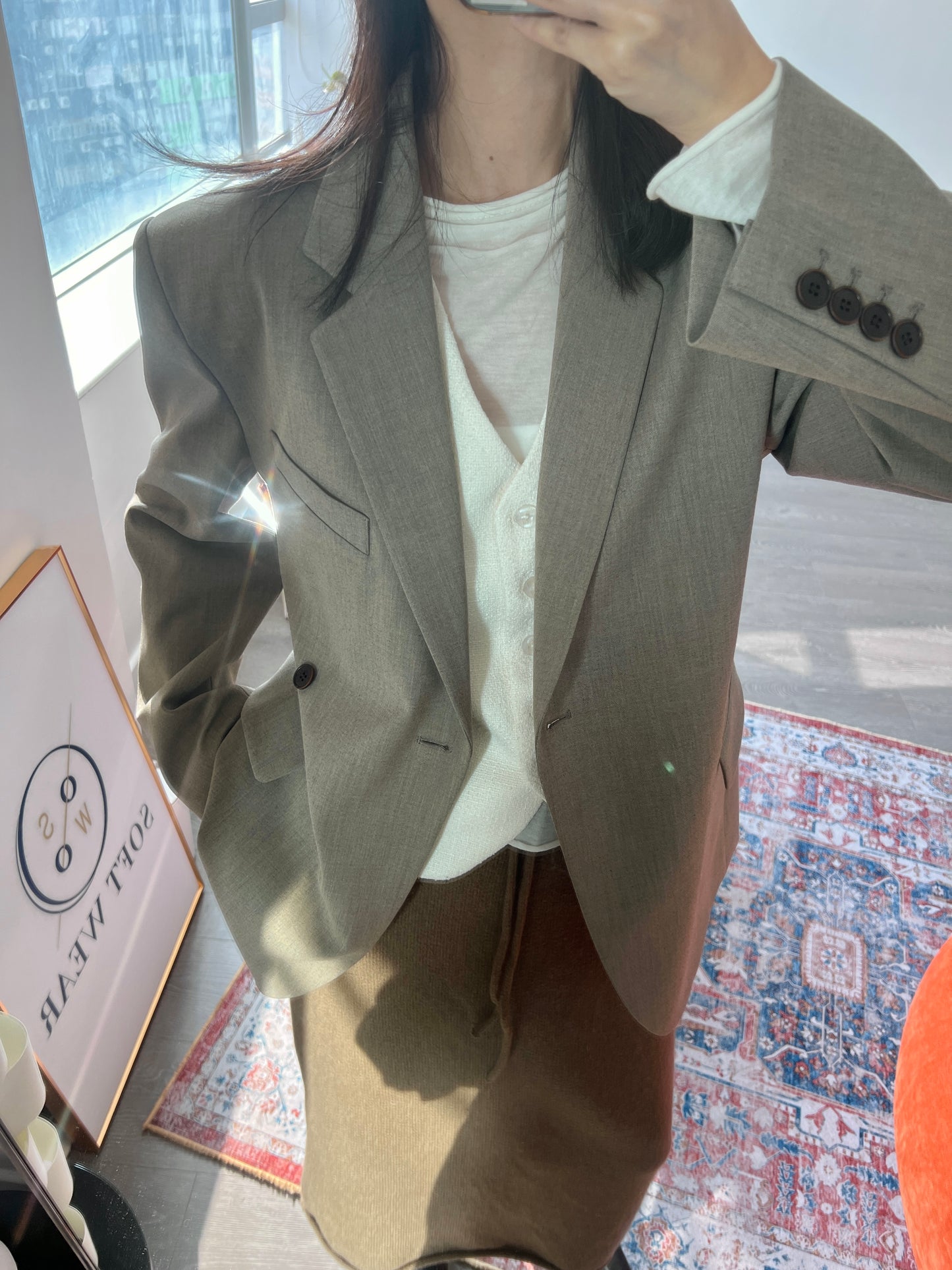 Sold out 24 Spring  Trend | 側扣修身西裝外套