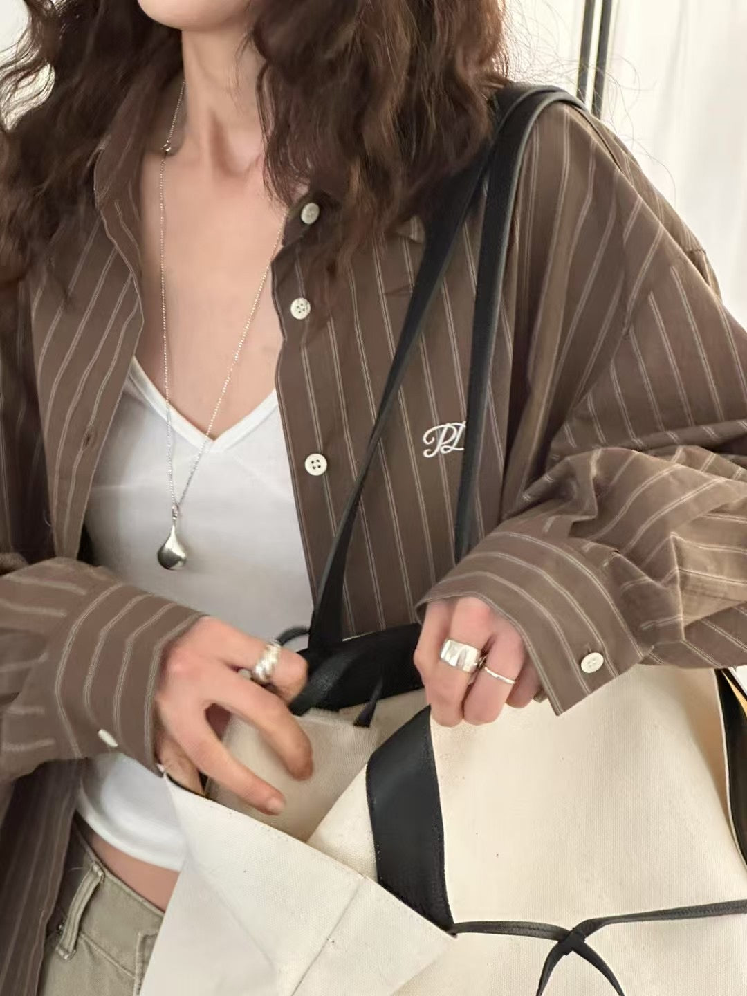 4 PO｜BAG008   Sailboat oversized tote bag