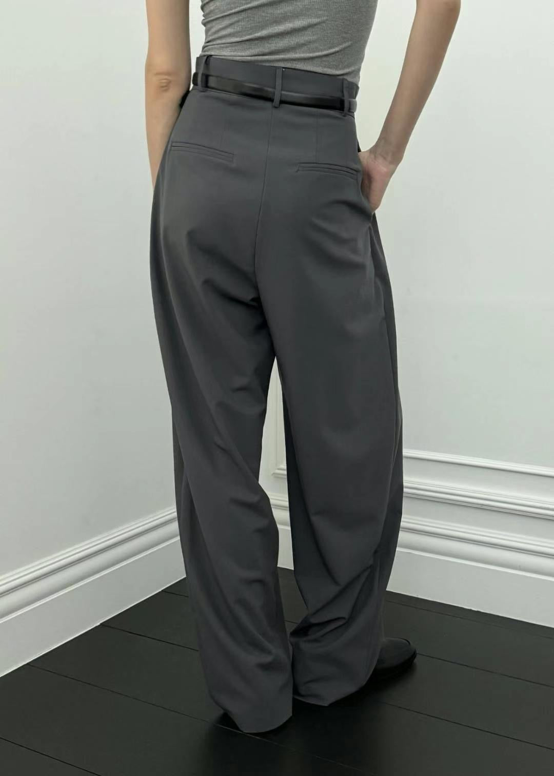10 PO | 1024088 High Rise pleated trousers