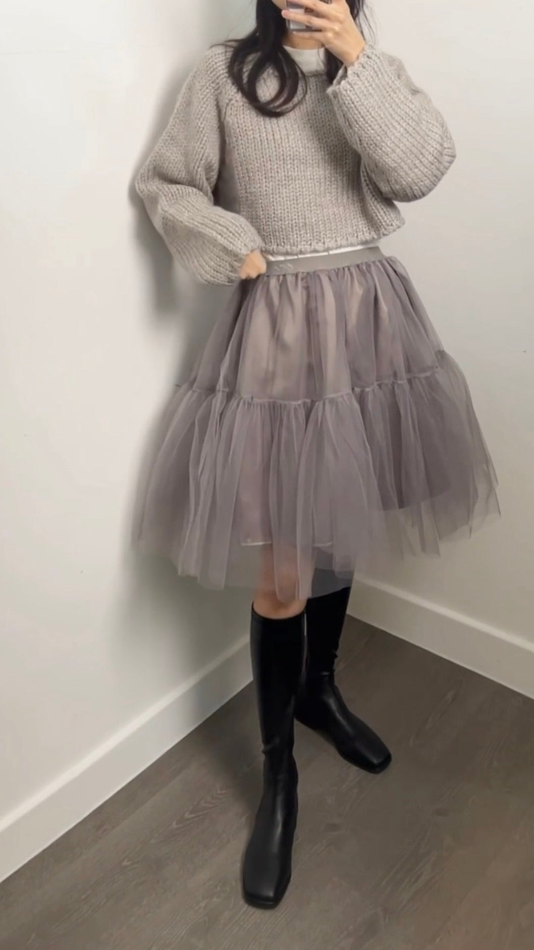 2PO 自留款|  0225016 TuTu midi skirt
