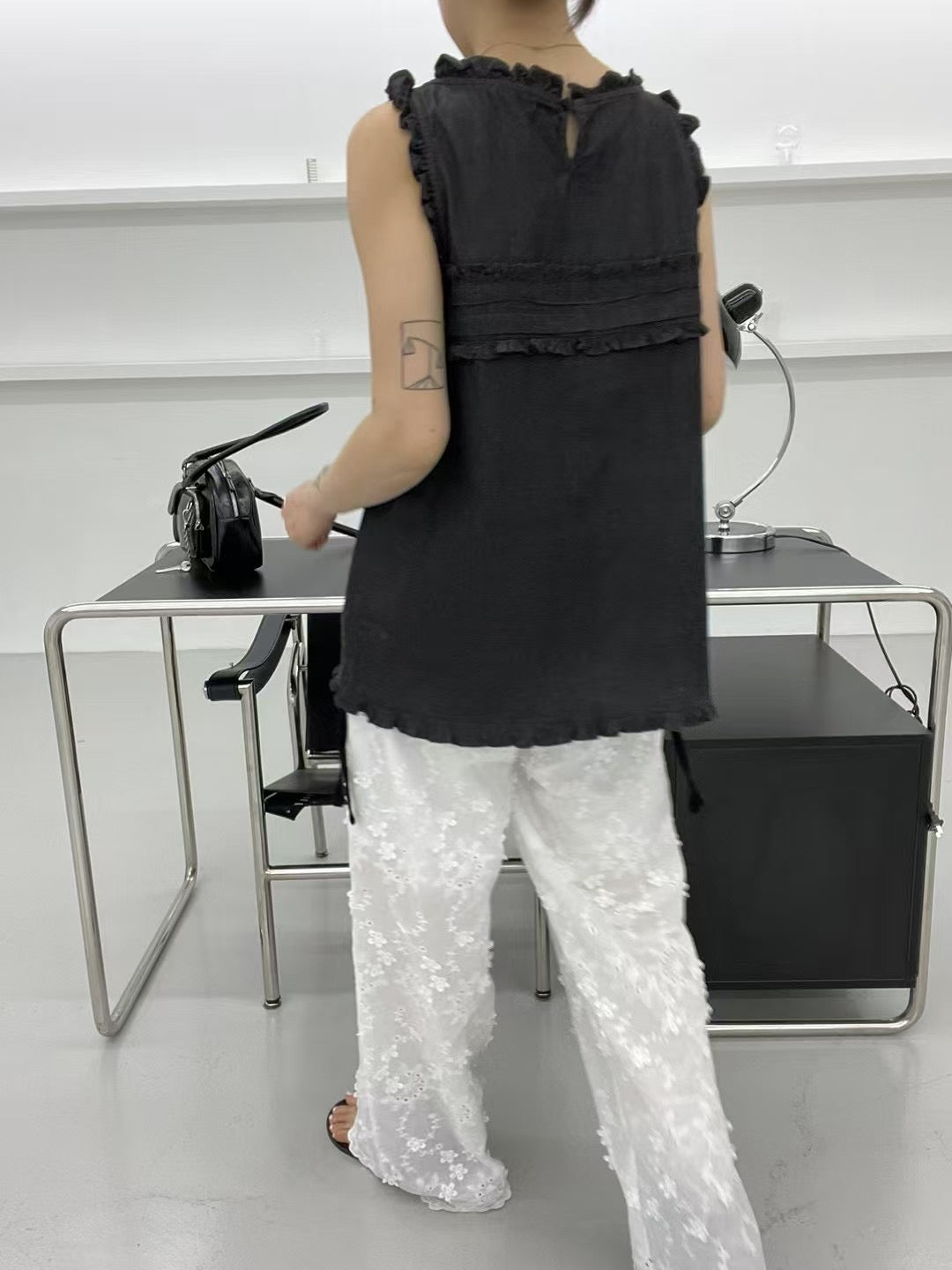 6PO 夏日浪漫🫧 | 06250115 立體花朵喱士長褲(中腰）