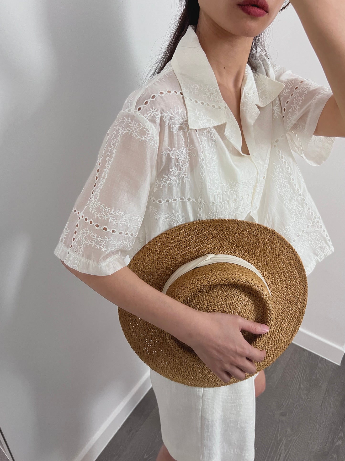 Sold out 7PO 自留款| No.6 Elsa lace cropped blouse