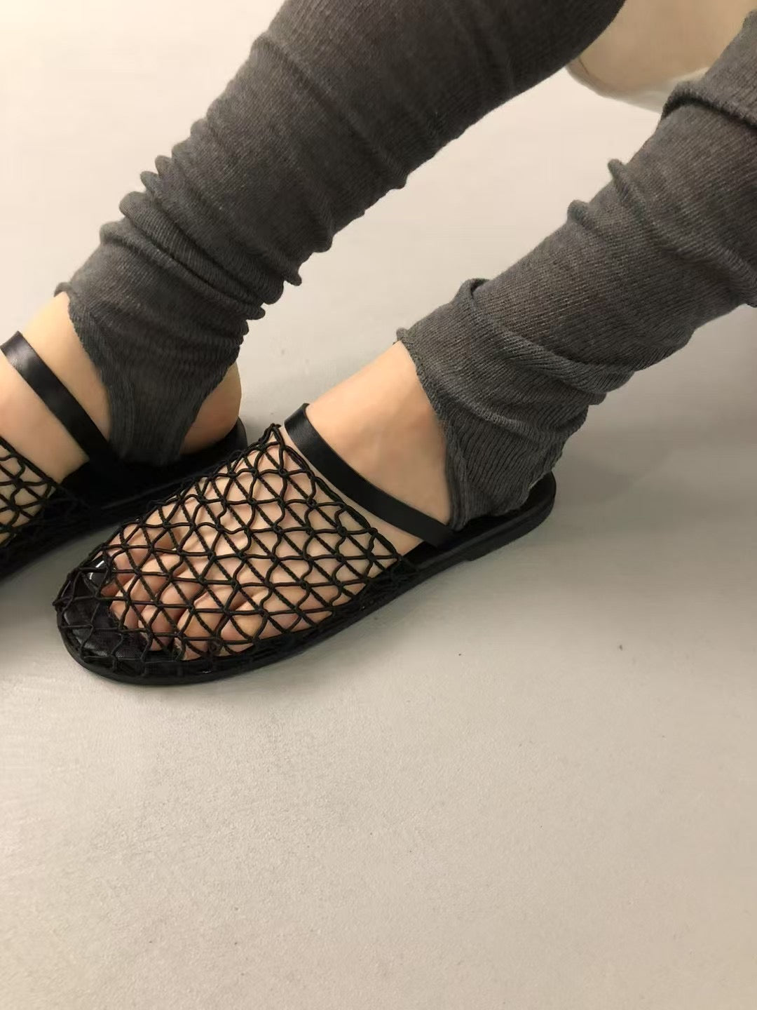 4PO | SH0042 Minimal style Mesh mules