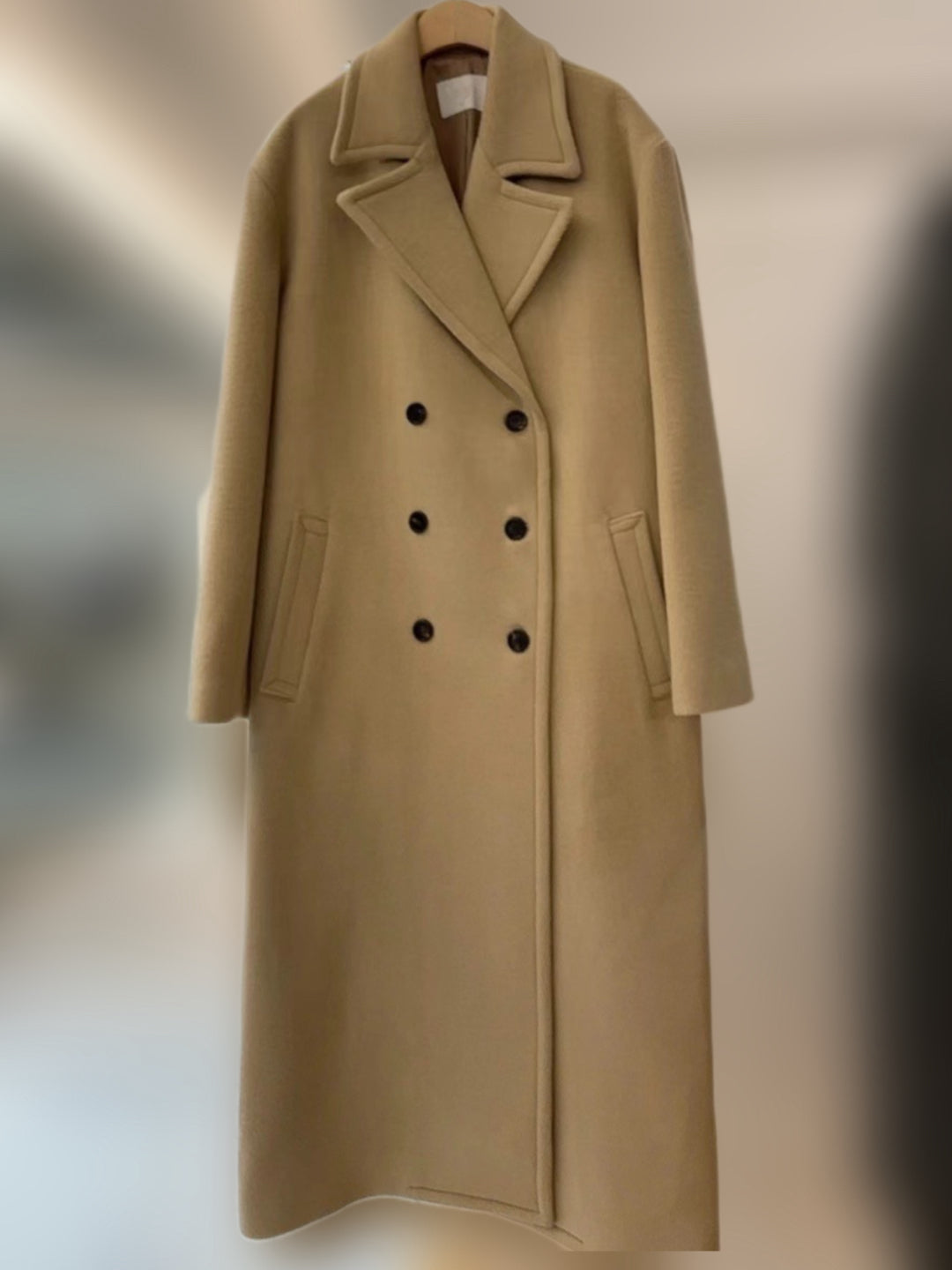 11月PO 24FW流行｜ 1124126 Double breasted Merino wool coat