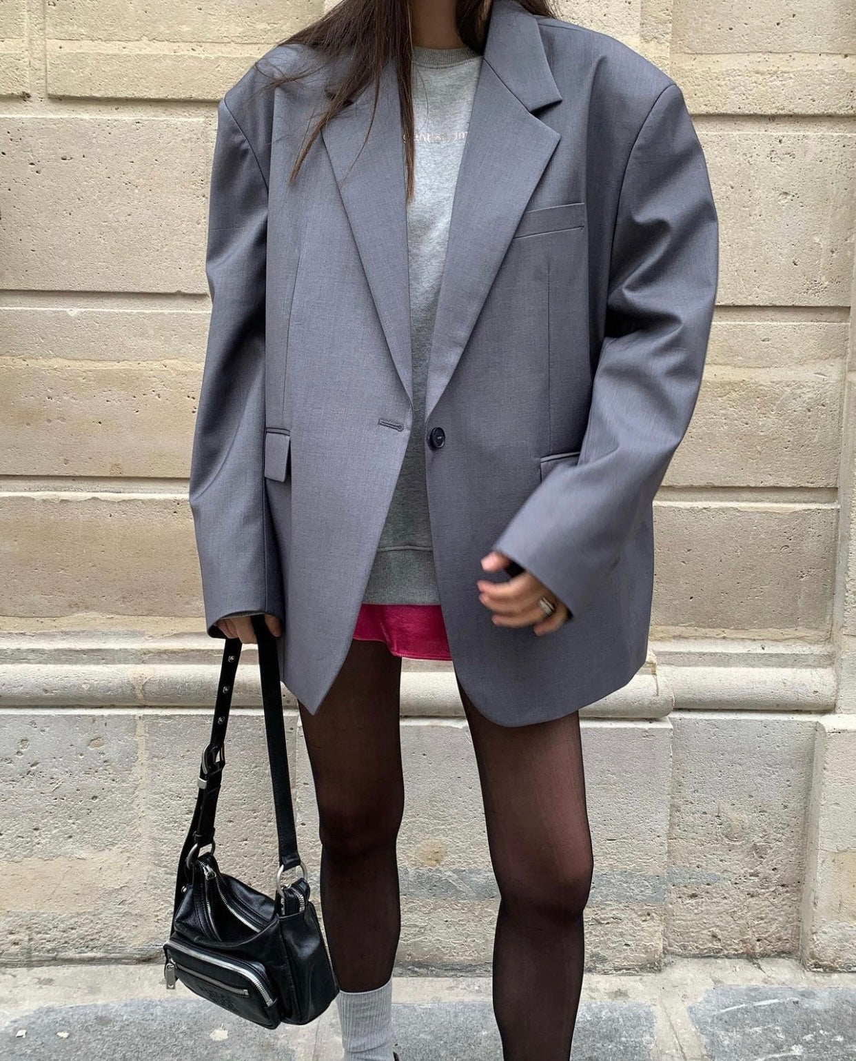 Sold out 立秋PO No.23 歐美街拍大熱 Boxy fit oversized blazer