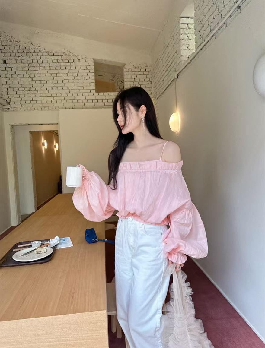 5PO 漂亮🤍美感款|0525081 One shoulder blouse