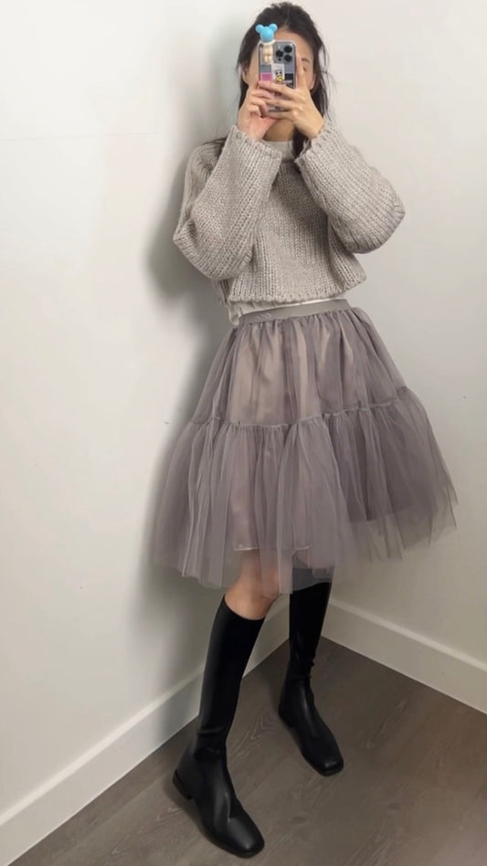 2PO 自留款|  0225016 TuTu midi skirt