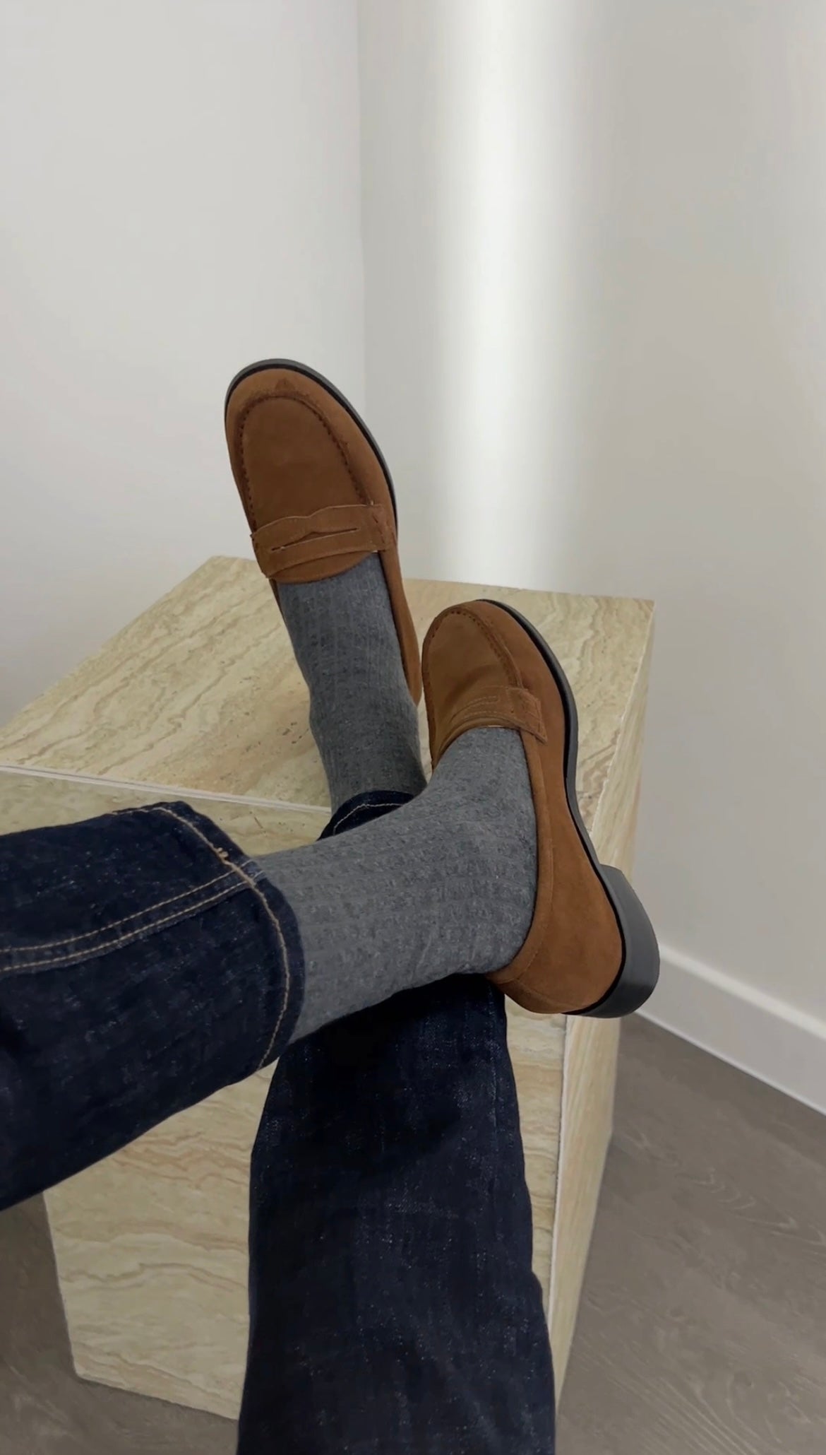 45 真皮（牛皮/羊皮）Penny Loafers