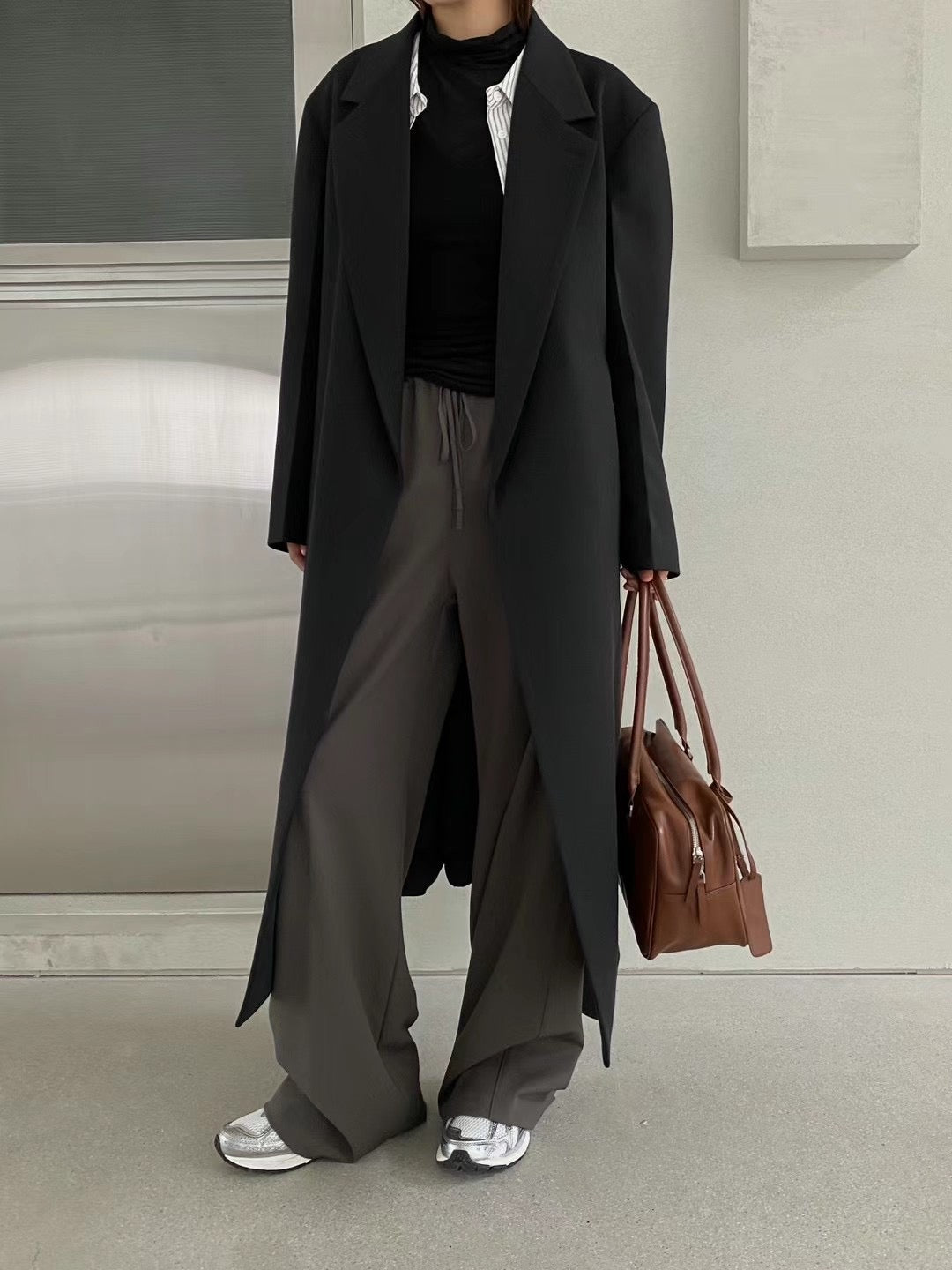 PreAW Classy｜0824AW11 長版西裝外套 (連布帶）