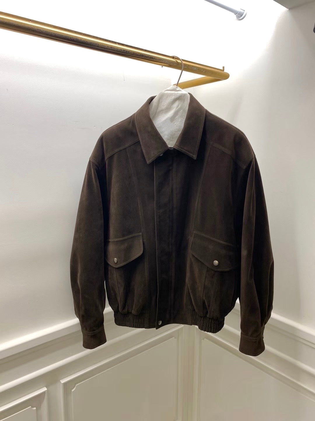 9PO 推薦必入款 | 08250159 仿麂皮面 Bomber jacket