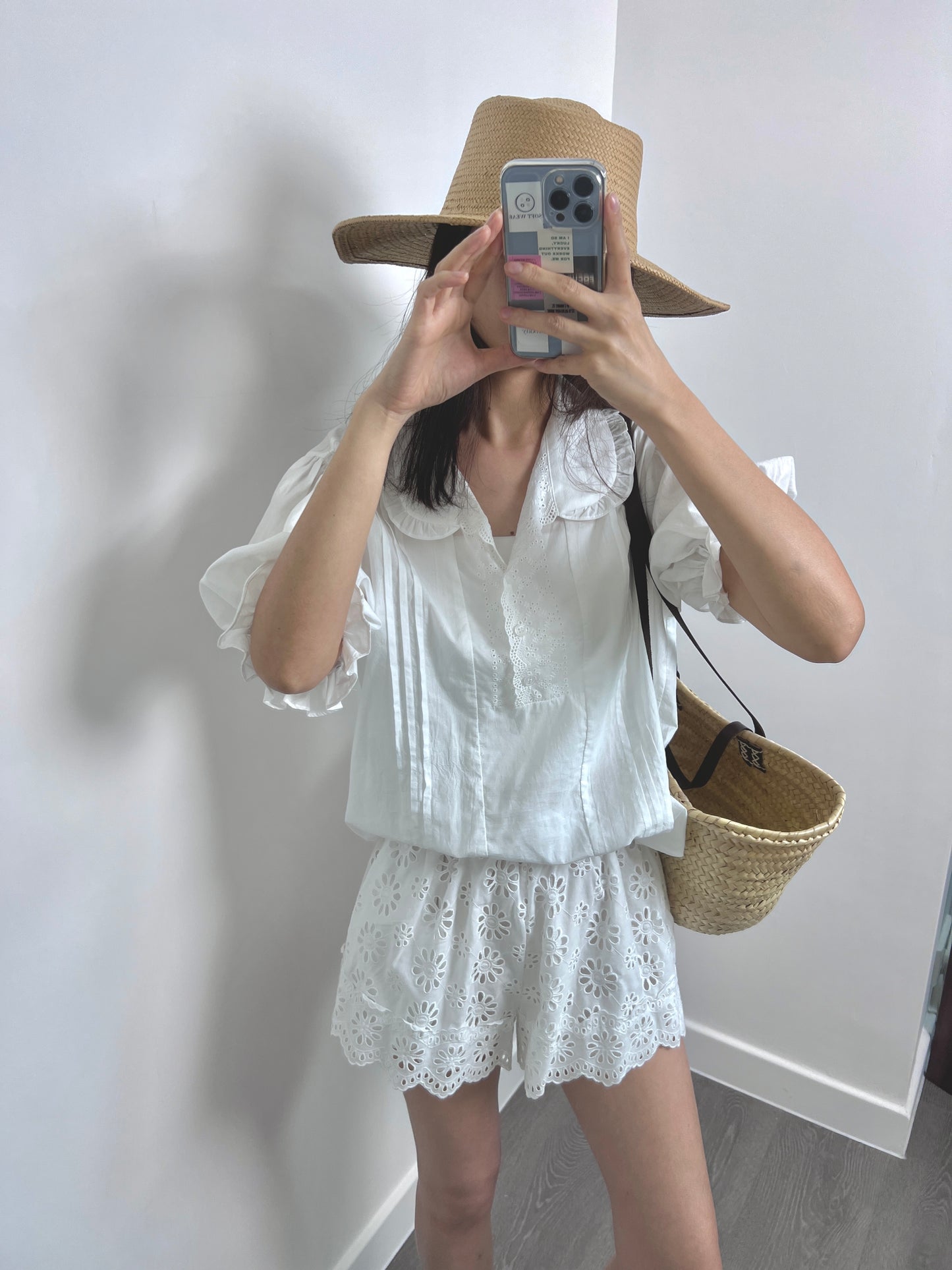 Sold out 5Pre order  No.3 復古款 ｜娃娃領泡泡袖襯衫