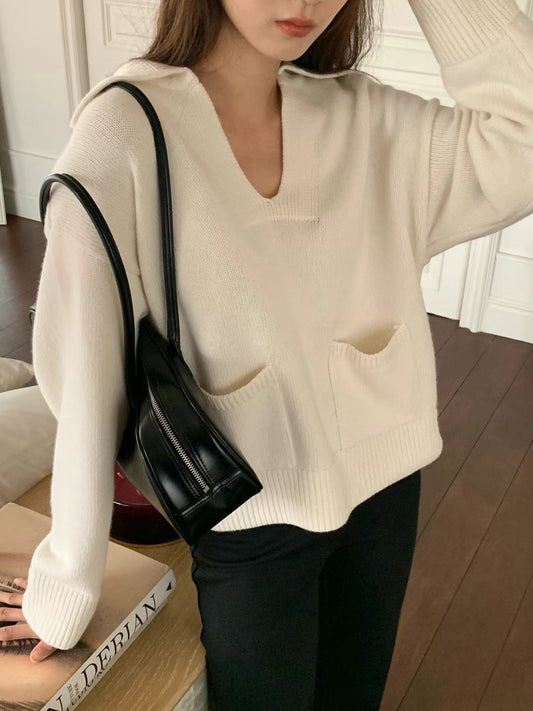 Sold out 1月PO No.18 高質系列| Khaite style Classy V neck Sweater