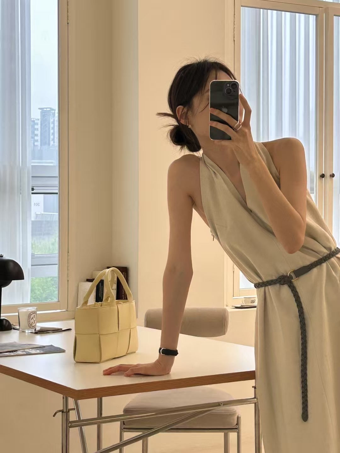 6PO 復活推介款｜06250101 V neck 挖肩連身裙