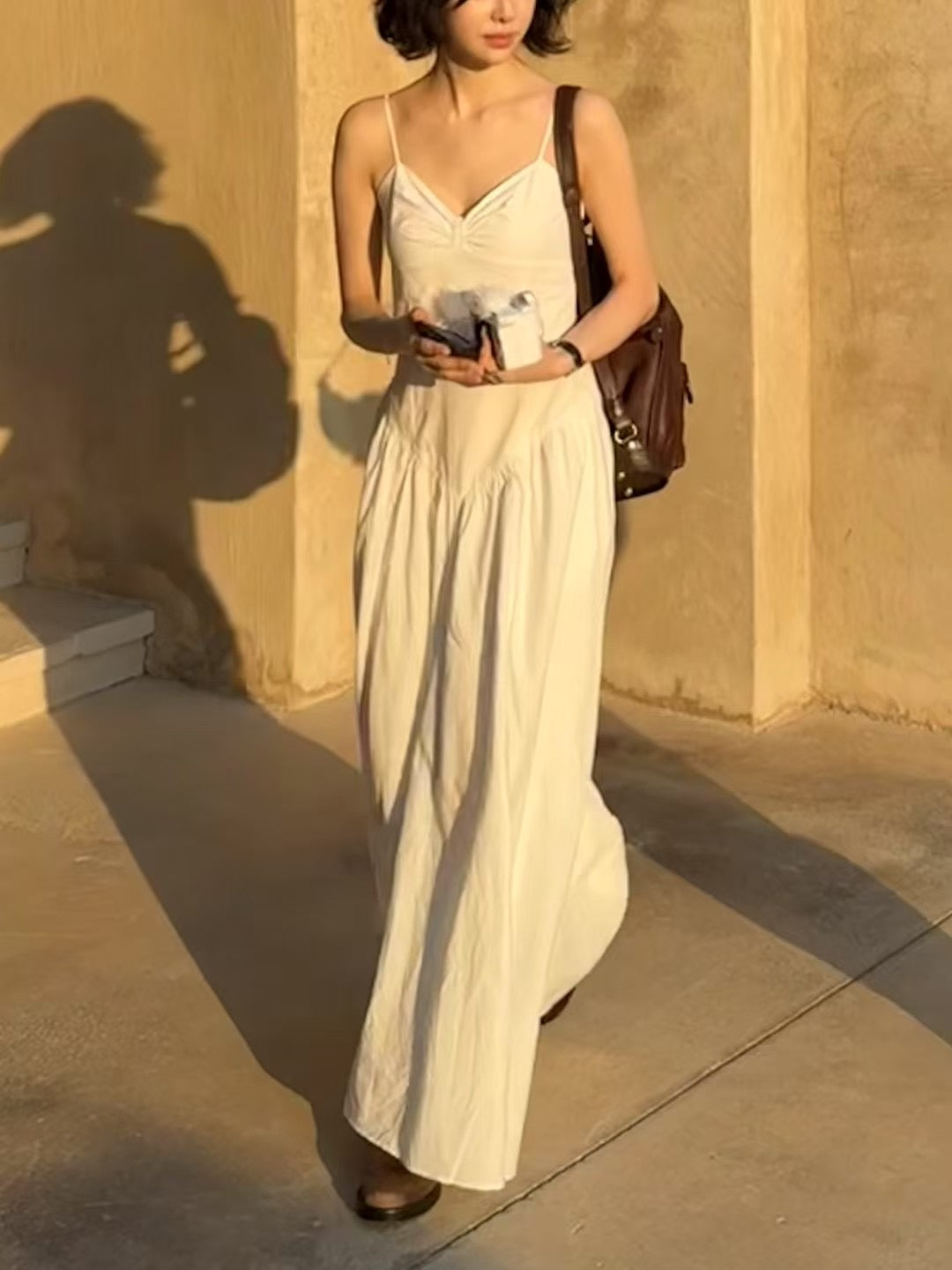 6PO 拖地款 ｜06250108 classy maxi dress ( 有袋）