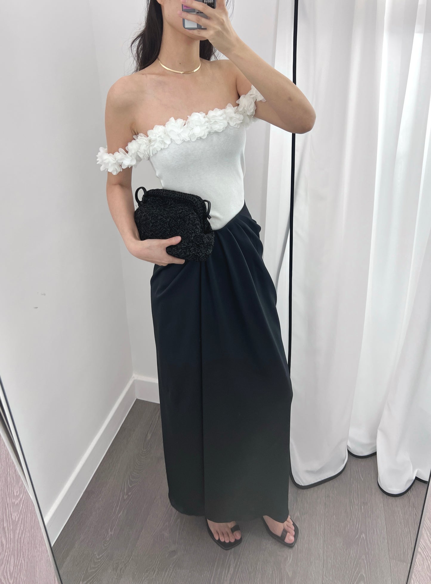 7PO 自留款 | 07250136 花朵off shoulder top