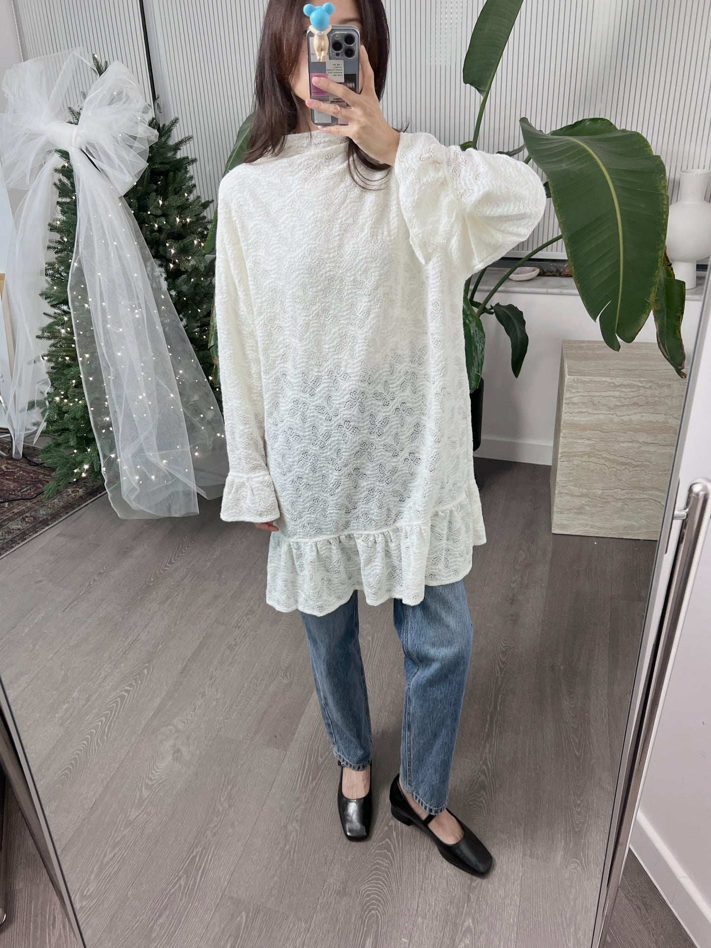 JanPO New Year’s Capsule  |  0125013 Ruffled lace dress (無內裡布）
