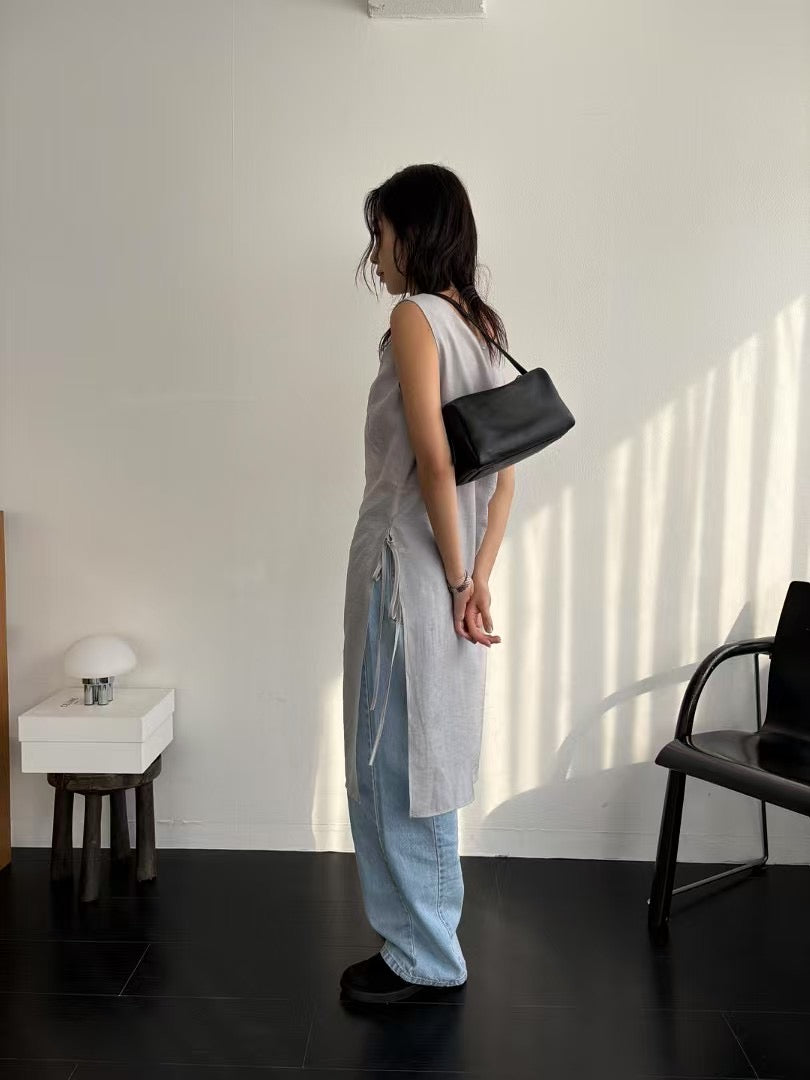 4PO|  BAG007   leather Pillow bag
