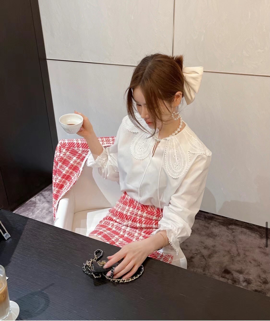 12PO 熱賣復活上架| 1224149 Lace Collar blouses
